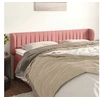 Image de Hoofdbord met randen 163x23x78/88 cm fluweel roze3117441