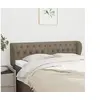 Image de Hoofdbord met randen 147x23x78/88 cm stof taupe3117482