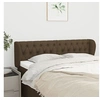 Image de Hoofdbord met randen 163x23x78/88 cm stof donkerbruin3117489