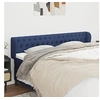Image de Hoofdbord met randen 203x23x78/88 cm stof blauw3117508