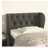 Image de Hoofdbord met randen 83x23x78/88 cm fluweel donkergrijs3117511
