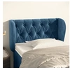 Image de Hoofdbord met randen 83x23x78/88 cm fluweel donkerblauw3117514