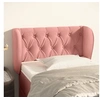 Image de Hoofdbord met randen 83x23x78/88 cm fluweel roze3117515