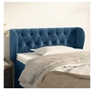 Image de Hoofdbord met randen 93x23x78/88 cm fluweel donkerblauw3117520