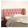 Image de Hoofdbord met randen 93x23x78/88 cm fluweel roze3117521
