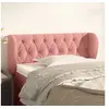 Image de Hoofdbord met randen 103x23x78/88 cm fluweel roze3117527