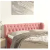 Image de Hoofdbord met randen 147x23x78/88 cm fluweel roze3117533