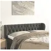 Image de Hoofdbord met randen 163x23x78/88 cm fluweel donkergrijs3117535