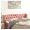 Image de Hoofdbord met randen 163x23x78/88 cm fluweel roze3117539