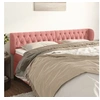 Image de Hoofdbord met randen 183x23x78/88 cm fluweel roze3117545
