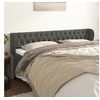 Image de Hoofdbord met randen 203x23x78/88 cm fluweel donkergrijs3117547