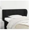 Image de Hoofdbord met randen 83x23x78/88 cm stof zwart3117554