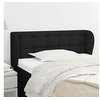 Image de Hoofdbord met randen 93x23x78/88 cm stof zwart3117562