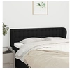 Image de Hoofdbord met randen 147x23x78/88 cm stof zwart3117578