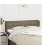 Image de Hoofdbord met randen 147x23x78/88 cm stof taupe3117580