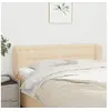 Image de Hoofdbord met randen 147x23x78/88 cm stof cràmekleurig3117581
