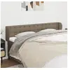 Image de Hoofdbord met randen 203x23x78/88 cm stof taupe3117604