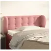 Image de Hoofdbord met randen 83x23x78/88 cm fluweel roze3117613