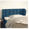 Image de Hoofdbord met randen 103x23x78/88 cm fluweel donkerblauw3117624