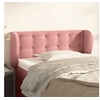 Image de Hoofdbord met randen 103x23x78/88 cm fluweel roze3117625