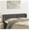 Image de Hoofdbord met randen 147x23x78/88 cm fluweel donkergrijs3117627