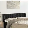 Image de Hoofdbord met randen 147x23x78/88 cm fluweel zwart3117628