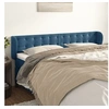 Image de Hoofdbord met randen 163x23x78/88 cm fluweel donkerblauw3117636
