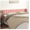Image de Hoofdbord met randen 163x23x78/88 cm fluweel roze3117637