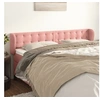 Image de Hoofdbord met randen 183x23x78/88 cm fluweel roze3117643