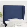 Image de Hoofdbord met randen 103x23x118/128 cm stof blauw3117672