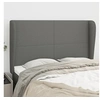Image de Hoofdbord met randen 147x23x118/128 cm stof donkergrijs3117675