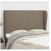 Image de Hoofdbord met randen 147x23x118/128 cm stof taupe3117678