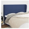 Image de Hoofdbord met randen 163x23x118/128 cm stof blauw3117688