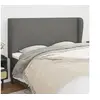 Image de Hoofdbord met randen 183x23x118/128 cm stof donkergrijs3117691