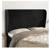 Image de Hoofdbord met randen 147x23x118/128 cm fluweel zwart3117726