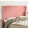 Image de Hoofdbord met randen 147x23x118/128 cm fluweel roze3117729