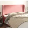 Image de Hoofdbord met randen 163x23x118/128 cm fluweel roze3117735
