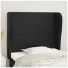 Image de Hoofdbord met randen 83x23x118/128 cm kunstleer zwart3117748