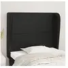 Image de Hoofdbord met randen 93x23x118/128 cm kunstleer zwart3117754