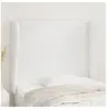 Image de Hoofdbord met randen 93x23x118/128 cm kunstleer wit3117755