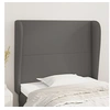 Image de Hoofdbord met randen 93x23x118/128 cm kunstleer grijs3117758