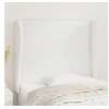 Image de Hoofdbord met randen 103x23x118/128 cm kunstleer wit3117761