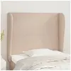 Image de Hoofdbord met randen 103x23x118/128cm kunstleer cappuccinokleur3117765