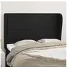 Image de Hoofdbord met randen 147x23x118/128 cm kunstleer zwart3117766