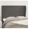 Image de Hoofdbord met randen 147x23x118/128 cm kunstleer grijs3117770
