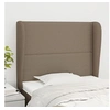 Image de Hoofdbord met randen 93x23x118/128 cm stof taupe3117802