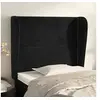 Image de Hoofdbord met randen 83x23x118/128 cm fluweel zwart3117848