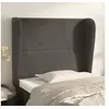 Image de Hoofdbord met randen 103x23x118/128 cm fluweel donkergrijs3117859