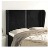 Image de Hoofdbord met randen 147x23x118/128 cm fluweel zwart3117866