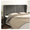 Image de Hoofdbord met randen 163x23x118/128 cm fluweel donkergrijs3117871